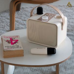 (+미러볼)블루투스 노래방 마이크 스피커 무선 마이크 차량용 루니스 루니큐브777