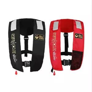 [씨울프][본사직영] 씨울프 SW-7F03 자동팽창식 구명조끼 선상 낚시 수분감지식 해양수산부 형식 승인