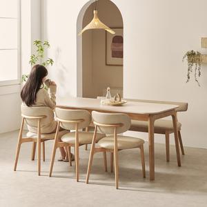 한샘몰pick 보니애 오로라 세라믹식탁 세트 6인용 양면포세린애쉬 원목 1800