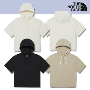 [국내정품] 노스페이스 우먼 아이스 데이 후디 루즈핏 반팔 우븐 티셔츠 여자 쾌적한 여름 반팔티