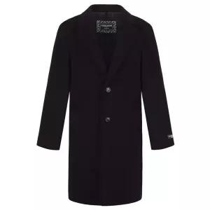 레노마 울캐시혼방 퀼티드 모던 체스터코트 와인 RLDMBH65A