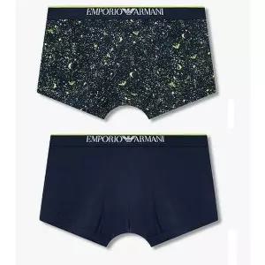 [EMPORIO ARMANI](강남점)남성 문 앤드 스타 패턴&솔리드 드로즈 2종 SET(0814312055,0814312056)