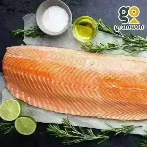 노르웨이 생연어 반마리 필렛 2.3kg 슈페리어등급 업소용 도매 통연어