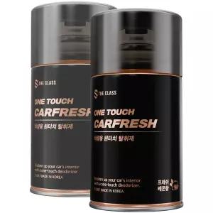 더클래스 원터치 카프레쉬 차량용 탈취제 레몬 150g 2개