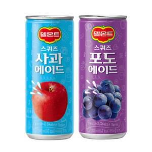 델몬트 스퀴즈 사과 240mlx30캔+포도 240mlx30캔