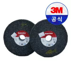 3M 스카치브라이트 멀티피니싱휠 2S-CRS 탁상 그라인더 수세미 연마휠 포터블
