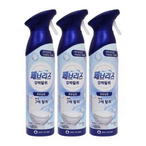 페브리즈 화장실용 에어 프레시 스카이 165g x3 /실내냄새제거/제