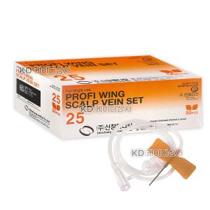 신창 멸균 나비침 25g 3/4inch 50개입 scalp vein 피하수액 스칼프베인