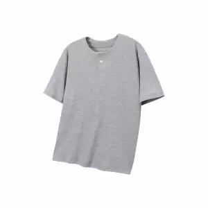 [하프클럽/해리슨]원버튼 와플 헨리넥 반팔 CRSC1412