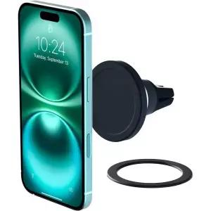 iOttie Velox MagSafe 호환 에어 벤트 자동차 휴대폰 홀더. 포함된 마그네틱 링 어댑터를 통해 iPhone 1213