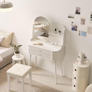 원마인드 리즈 템바보드 콘솔 수납 800 화장대 화이트