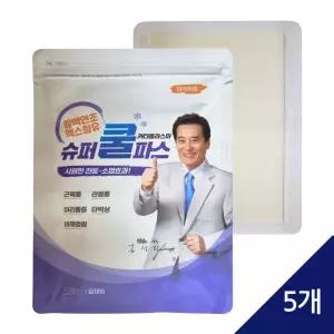 대영약품 슈퍼 쿨파스 5매입 x 5개 근육 관절 손목 무릎 붙이는 파스