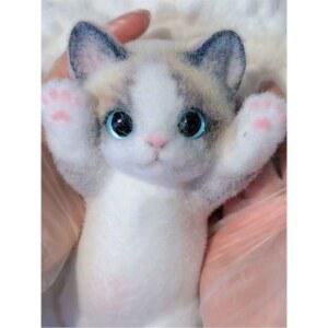장인이 만든 고양이 말랑이 뚱냥이 핸드메이드 인형 캣