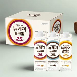 뉴케어 올프로틴시리즈 멀티팩 245mL 18팩(3가지 맛) 단백질음료 다양한 맛