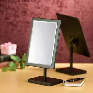 ST-456 우드탁상거울 화이트 블랙/스텐드/거울/책상/메이크업/탁상/스탠드/화장대/사각/미용/테이블/소품