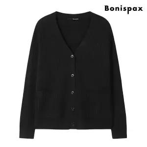 [보니스팍스]비스코스 V넥 니트 가디건 (XP3CK001L0)