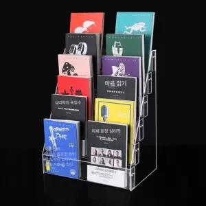 아크릴전면책장 도서 디스플레이 수납 아크릴 책장 잡지