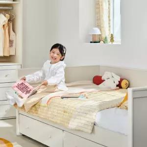 한샘 샘키즈 보나 하부수납 데이베드SS 3면형+샘키즈 알러지케어 매트리스 SS