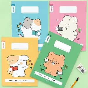 (4권SET) 초등 개구쟁이 저학년 줄 노트 (초등학교 입학 준비물 신학기 라인 공책 유선)