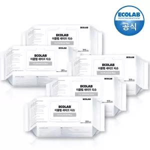 이콜랩 세이프 티슈 100매x5개 (총500매) / 항균 물티슈(바이러스제거 99.99%)