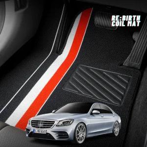 S350 S400 S450 S500 S560 숏바디 뉴코일 트랩 디자인 슬림 카매트 바닥 발판 발매트 (6세대 W222)