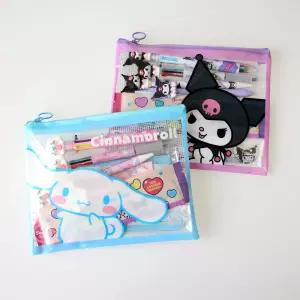 산리오 시나모롤 쿠로미 9종 문구세트 스트랩 키링