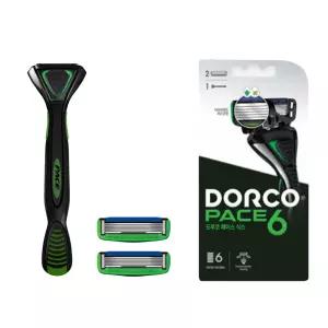 도루코 페이스6면도기 핸들 1개 +  면도기날 2개
