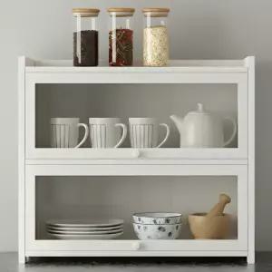 루체홈 주방미니수납장 소형 슬림 다용도 수납함 조미료 영양제 보관 선반 정리 컵 진열대