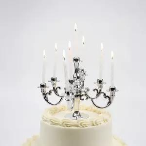 생일 파티 상들리에 기념일 미니 꽈배기 막대 초 하트 케이크 촛대 데코 양초 축하