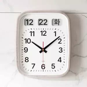 플라이토 이잉크 캘린더 플립 인테리어 무소음 벽시계