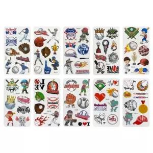 청결공감 야구 타투스티커 10장세트 응원스티커 야구스티커