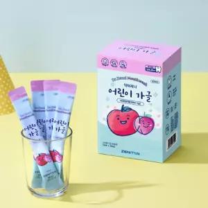 제니튼 어린이 무알콜 가글 일회용 스틱 30포 사과자두향