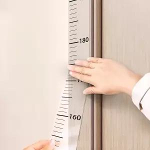 유아 키재기 스티커 키변화체크 200cm 틈새부착 투명 대형사이즈 성장측정용