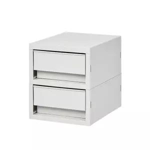 뉴트로 소품함 미니 2단함 정리함 수납함 서랍 2단