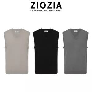 [롯데백화점]리얼지오지아 3컬러]워셔블소프트터치브이넥니트조끼ADF4ES1901