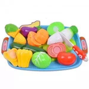 베지터블 플레이트 소꿉놀이 세트 주방 과일 야채 음식 모형 자르기 썰기 소품/부엌/채소/완구/도마/요리