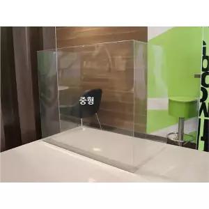 칸막이 투명 조립형 코로나 페트 예방 책상 마음담아 가림막 1인