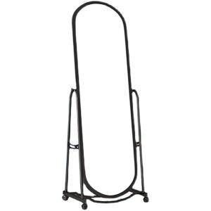 둥근모서리 이동형 전신거울 피팅 40x150 검정색 검정 모서리 미러 기타