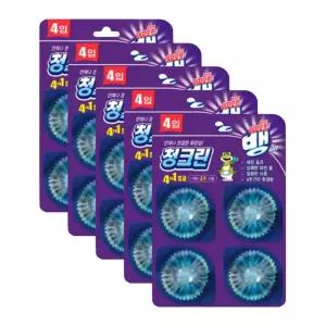 이지오프뱅 청크린 드롭형 4입 변기세정제 5개