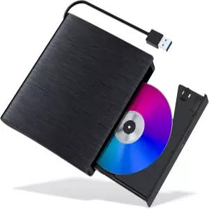 노트북 USB 3.0 버너용 YUNINFANG 외장 CD/DVD 드라이브 +/RW 휴대용 DVD 플레이어 CD ROM 라이터 리더