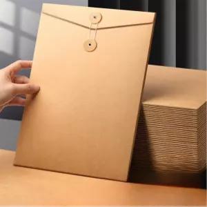 크라프트 하도메 서류봉투 A4 세로형 실고리형 갈색 종이봉투 보관용