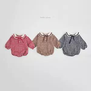 [베베나인] 체크 세라 슈트