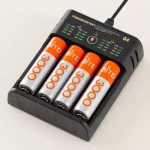 플라이토 메가 C타입 18650 배터리 충전기 4구