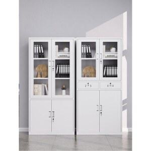 철제 캐비넷 락카 1 책장 진열장 대형 4mm 학원 학교 유리장 문서실 4칸막이