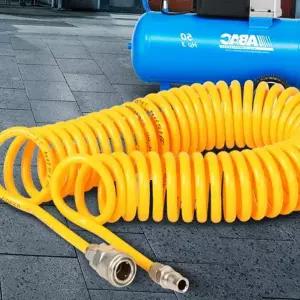 콤프레샤 에어호스 고압용 콤프레셔 공업용 코일 에어호스 우레탄 릴콤프레샤