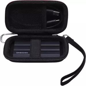 삼성 T7 / T9 쉴드 터치 250GB 500GB 1TB 2TB 4TB 스테이트 드라이브용 XANAD 하드 케이스 블랙