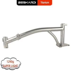 량 접이식 자전거 티타늄 메인   골드 레드 블랙 색상 브롬톤 3Sxity 16 20 인치 1.5mm 2.0mm