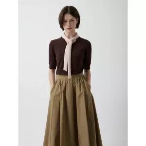 [ZOOC](대전신세계)쥬크 폴리 타이 스트랩 니트 탑 Z253KSK014