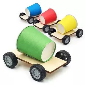 교과서에 나오는 종이컵 자동차 경주하기 (4인용) / 물체의빠르기 비교실험키트