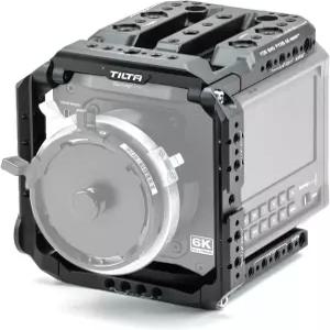 틸타 카메라 모듈식 풀 케이지 블랙매직 Pixis 6K/ 12K와 호환 퀵 릴리스 바텀 플레이트 NATO Rai Arri